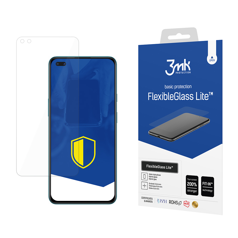 Folie de protectie Ecran 3MK FlexibleGlass Lite pentru OnePlus Nord, Sticla Flexibila, Full Glue