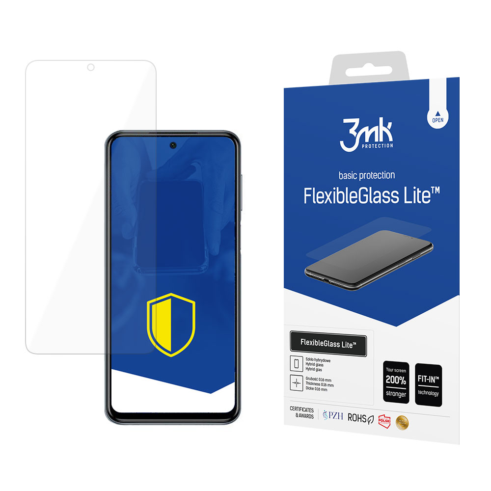 Folie de protectie Ecran 3MK FlexibleGlass Lite pentru Xiaomi Redmi Note 10S, Sticla Flexibila, Full Glue