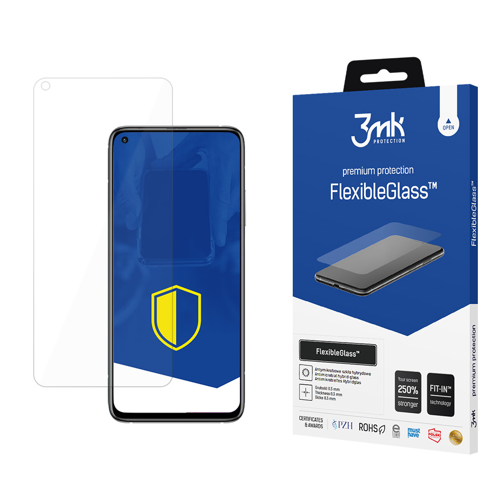 Folie de protectie Ecran 3MK FlexibleGlass pentru Xiaomi Mi 10T 5G / 10T Pro 5G, Sticla Flexibila, Full Glue
