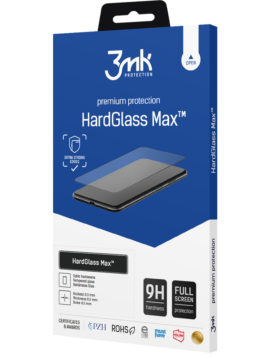 Folie de protectie Ecran 3MK FlexibleGlass Max pentru Apple iPhone 13 Pro / 13, Sticla Flexibila, Full Glue, Neagra