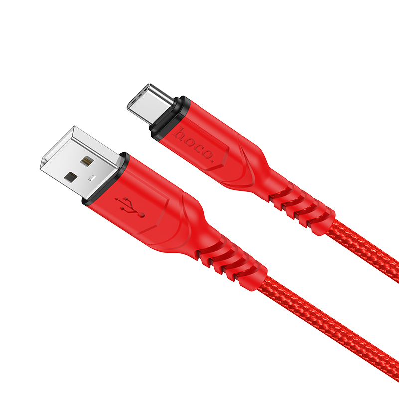 Cablu Date si Incarcare USB la USB Type-C HOCO X59 Victory, 1 m, 2.4A, Rosu 