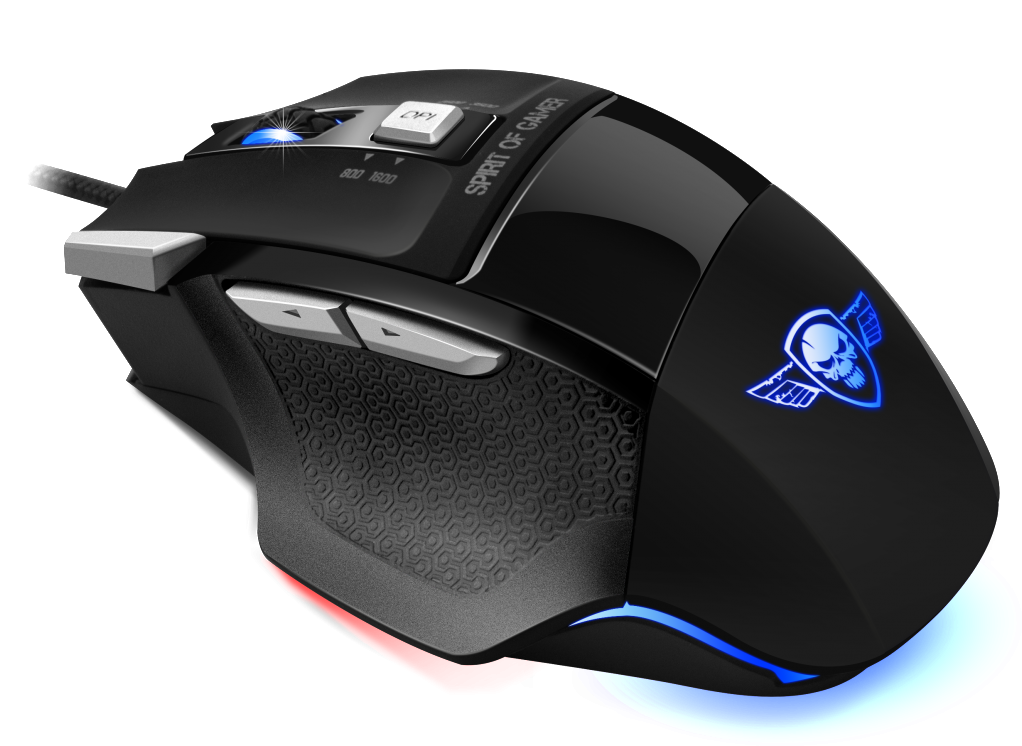 Mouse Wired USB Spirit of Gamer PRO-M8 Light Edition, Gaming, Negru