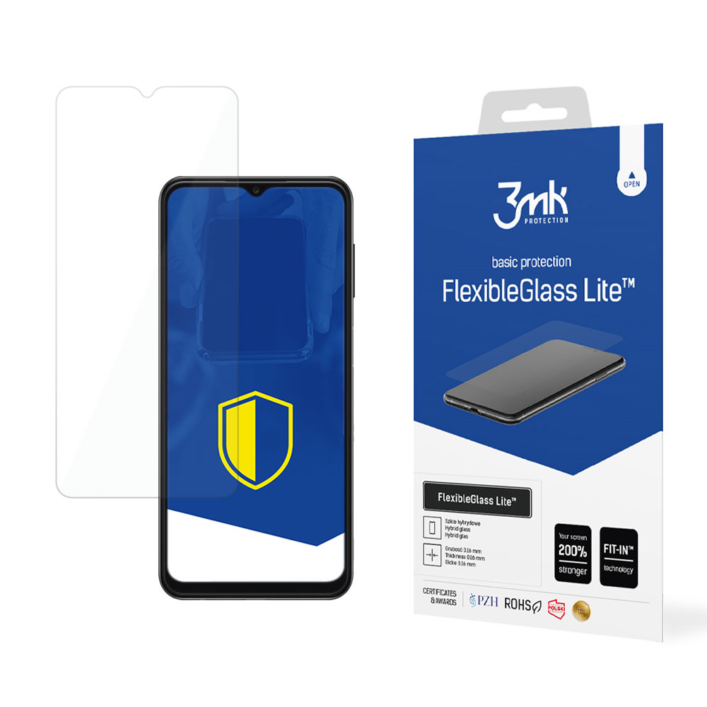Folie de protectie Ecran 3MK FlexibleGlass pentru Samsung Galaxy A13 A135, Sticla Flexibila, Full Glue 3MK2802