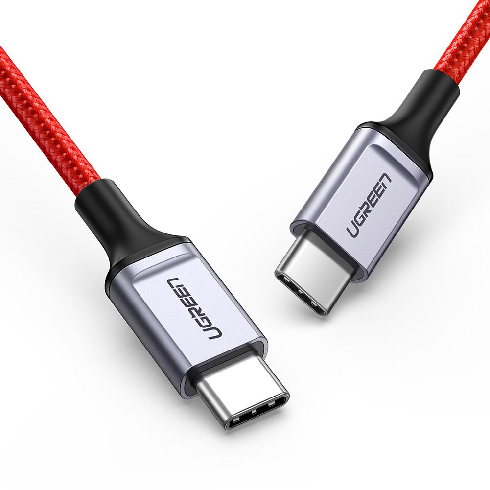 Cablu Date si Incarcare USB Type-C la USB Type-C UGREEN, US294, 1 m, 3A, Rosu