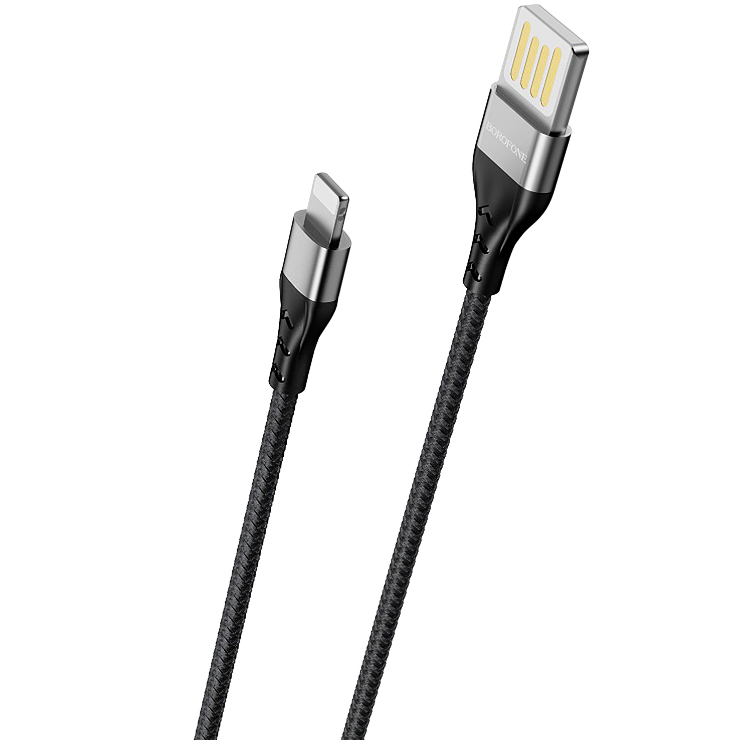 Cablu Date si Incarcare USB la Lightning Borofone BU11 Tasteful, 1.2 m, 3A, Negru 