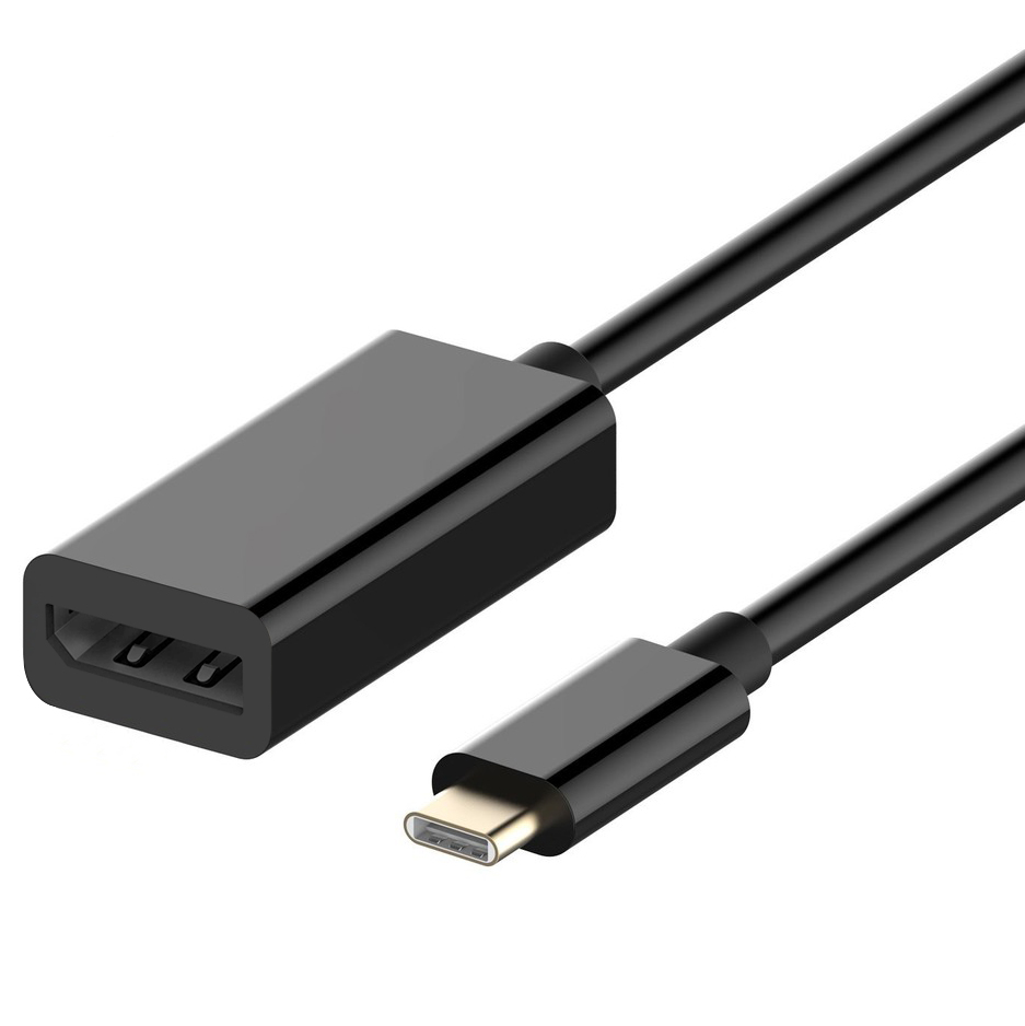 Adaptor Audio si Video Mini DisplayPort - USB Type-C Gembird, 0.15 m, Negru A-CM-DPF-01 
