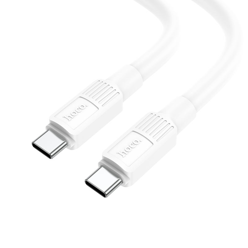 Cablu Date si Incarcare USB Type-C la USB Type-C HOCO X84 Solid, 1 m, 60W, Alb 