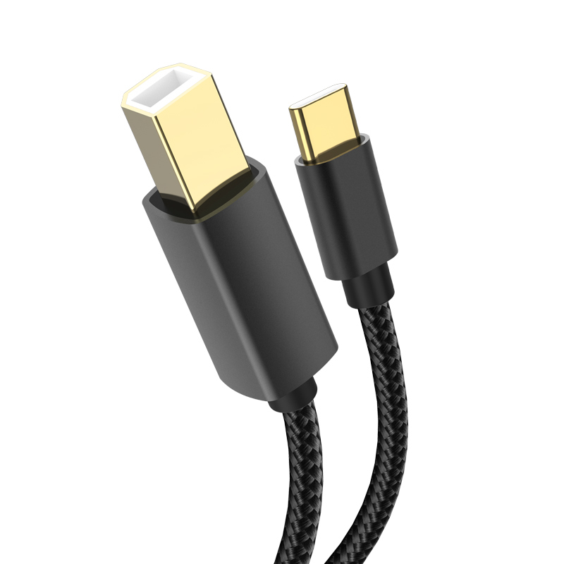 Cablu Imprimanta XO Design GB010B, USB Type-C la USB tip B, 1.5m, Negru 