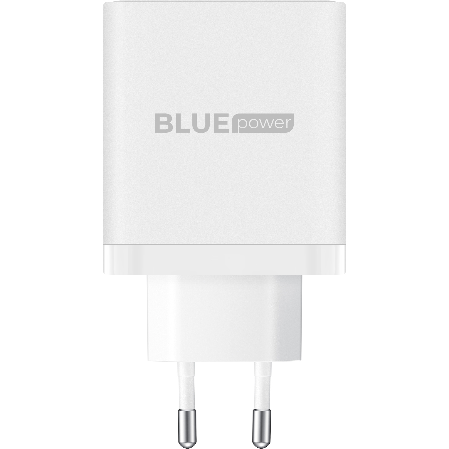 Incarcator Retea cu cablu USB Type-C BLUE Power BPCE04, Quick Charge, 65W, 1 X USB - 2 x USB Tip-C, Alb 