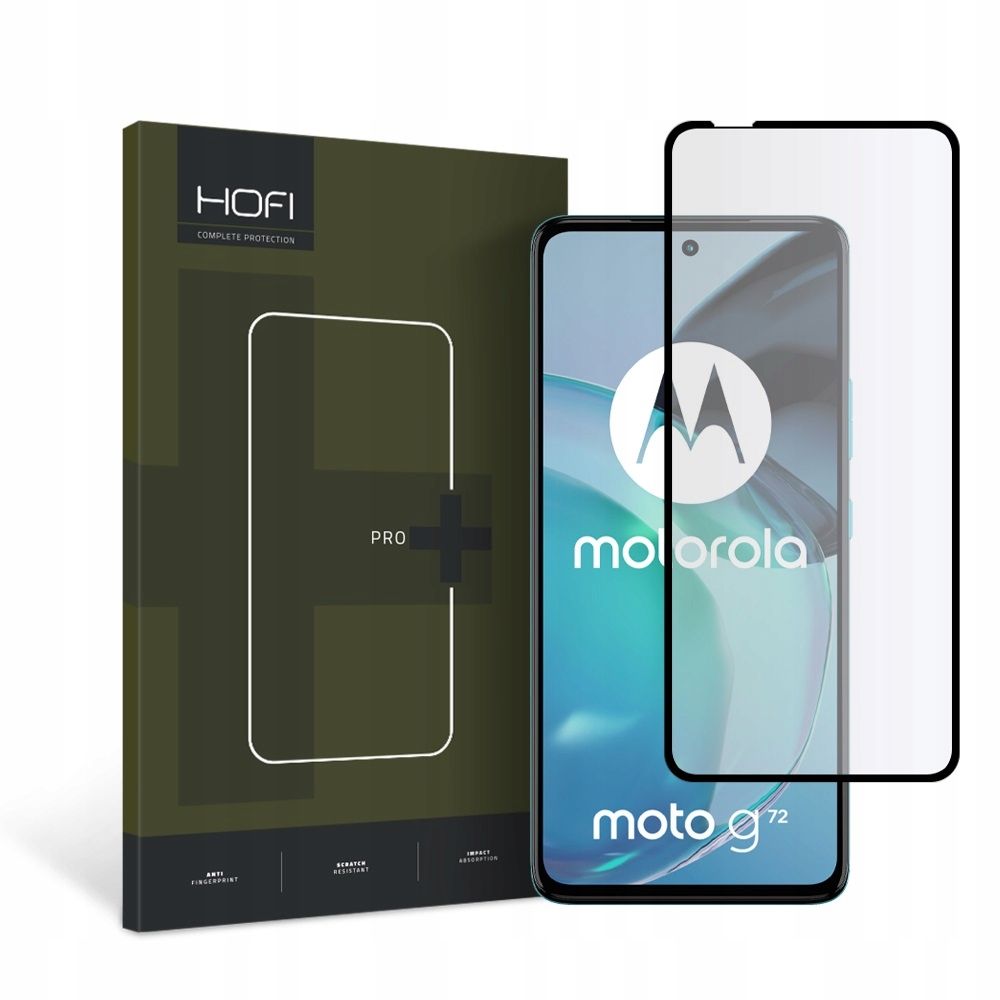 Folie Protectie Ecran HOFI PRO+ pentru Motorola Moto G72, Sticla securizata, Full Face, Full Glue, Neagra 