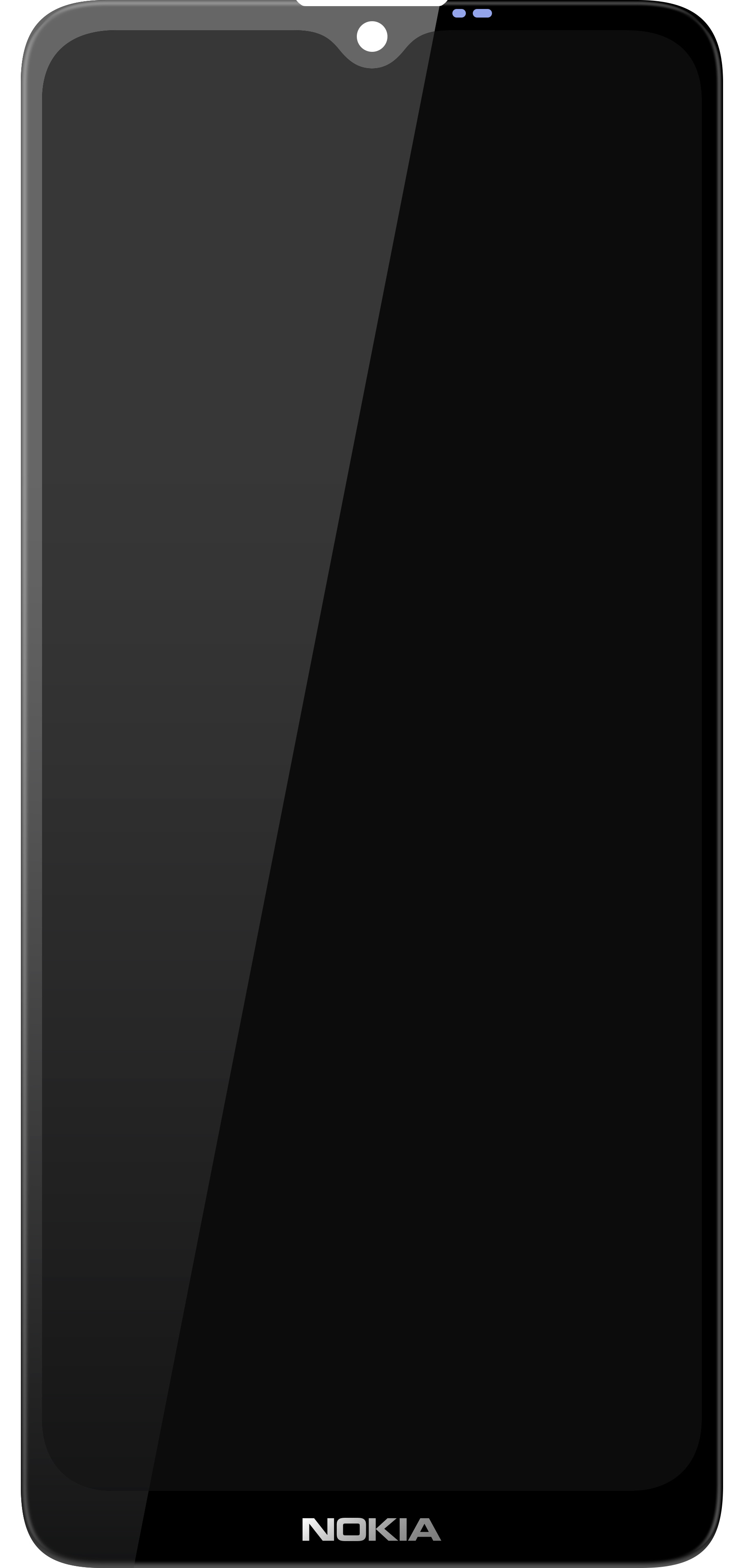 Display - Touchscreen OEM pentru Nokia 2.4, Negru 