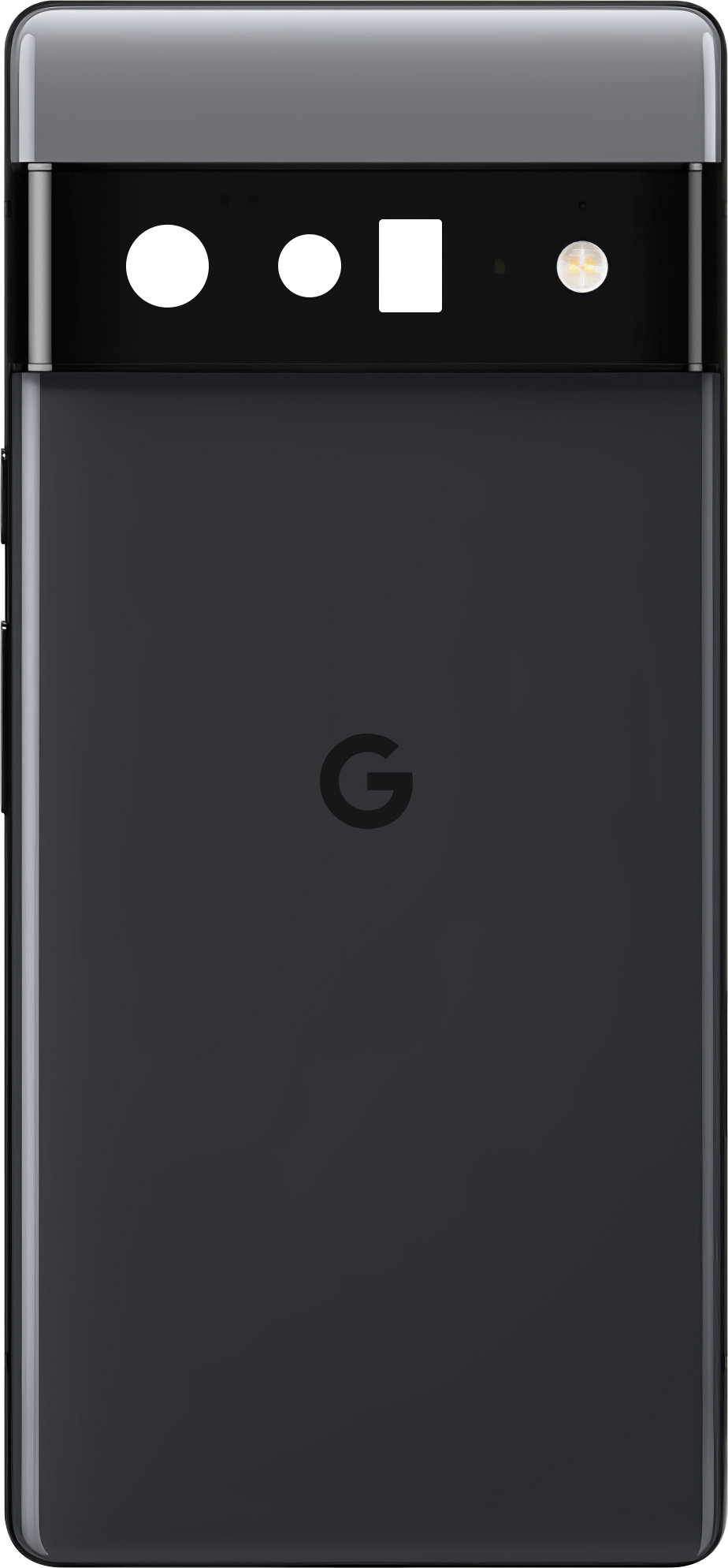 Capac Baterie Google Pixel 6 Pro, Cu Carcasa Mijloc - Geam Blitz - Geam Camera Spate, Negru (Stormy Black), Swap