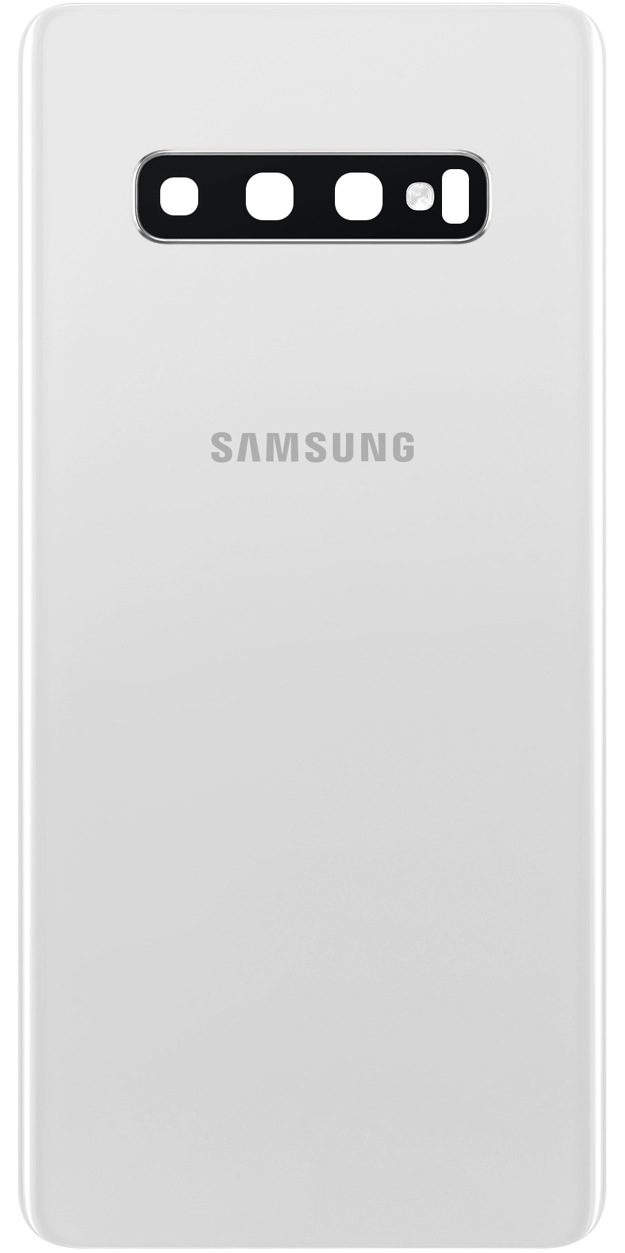 Capac Baterie Samsung Galaxy S10+ G975, Alb (Ceramic White), Service Pack GH82-18867B 